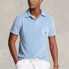 AZURE Miesten Ralph Lauren Custom Slim Fit Terry poolopaidat AZURE Miesten Ralph Lauren Custom Slim Fit Terry poolopaidat