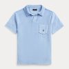 AZURE Miesten Ralph Lauren Custom Slim Fit Terry poolopaidat AZURE Miesten Ralph Lauren Custom Slim Fit Terry poolopaidat