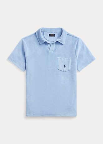 AZURE Miesten Ralph Lauren Custom Slim Fit Terry poolopaidat