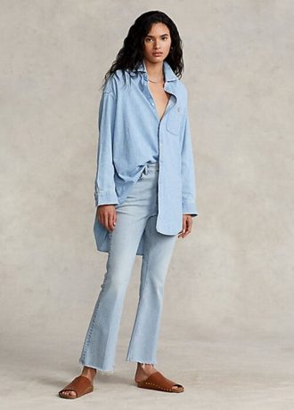 AZURE naisten Ralph Lauren Sharona Crop Flare -farkut