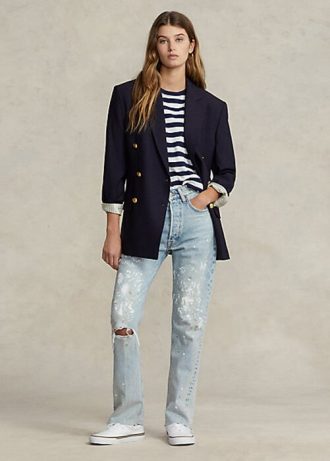 AZURE naisten Ralph Lauren Suoralahkeiset leikatut farkut