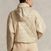 Beige naisten Ralph Lauren Ripstop pakattavat takit Beige naisten Ralph Lauren Ripstop pakattavat takit