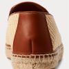 Beiget miesten Ralph Lauren brodeeratut kanvasloaferit Beiget miesten Ralph Lauren brodeeratut kanvasloaferit