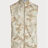 Beiget miesten Ralph Lauren GolfGolf-camo Vettä hylkivät pakattavat Gilet-takit