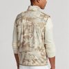 Beiget miesten Ralph Lauren GolfGolf-camo Vettä hylkivät pakattavat Gilet-takit