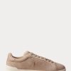 Beiget miesten Ralph Lauren Heritage Court II Suede -lenkkarit Beiget miesten Ralph Lauren Heritage Court II Suede -lenkkarit