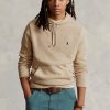 Beiget miesten Ralph Lauren -kuvioidut puuvillahupulliset neulepuserot Beiget miesten Ralph Lauren -kuvioidut puuvillahupulliset neulepuserot