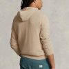 Beiget miesten Ralph Lauren -kuvioidut puuvillahupulliset neulepuserot Beiget miesten Ralph Lauren -kuvioidut puuvillahupulliset neulepuserot