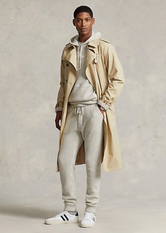 Beiget miesten Ralph Lauren Stretch Cotton -trenssitakit