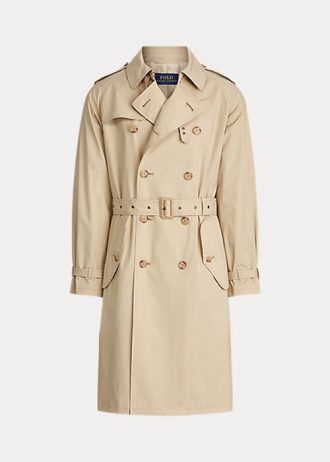 Beiget miesten Ralph Lauren Stretch Cotton -trenssitakit