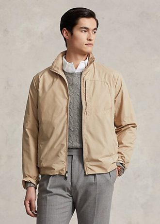 Beiget miesten Ralph Lauren vettä hylkivät pakattavat takit