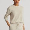 Beiget naisten Ralph Lauren Cashmere -neulepuserot Beiget naisten Ralph Lauren Cashmere -neulepuserot