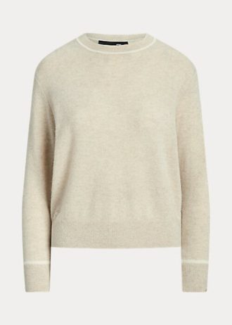 Beiget naisten Ralph Lauren Cashmere -neulepuserot