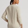 Beiget naisten Ralph Lauren Cashmere -neulepuserot Beiget naisten Ralph Lauren Cashmere -neulepuserot