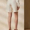 Beiget naisten Ralph Lauren Francine Silk Shantung -shortsit Beiget naisten Ralph Lauren Francine Silk Shantung -shortsit