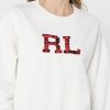 Beiget naisten Ralph Lauren Graphic -neulotut villapaidat Beiget naisten Ralph Lauren Graphic -neulotut villapaidat
