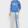 Beiget naisten Ralph Lauren Side-raidalliset lenkkeilyhousut Beiget naisten Ralph Lauren Side-raidalliset lenkkeilyhousut