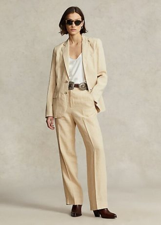 Beiget naisten Ralph Lauren YwtVSBWClW -housut