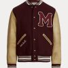 Burgundin miesten Ralph Lauren The Morehouse Collection -takit