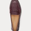 Burgundin naisten Ralph Lauren Wynnie kohokuvioidut nahkahousut