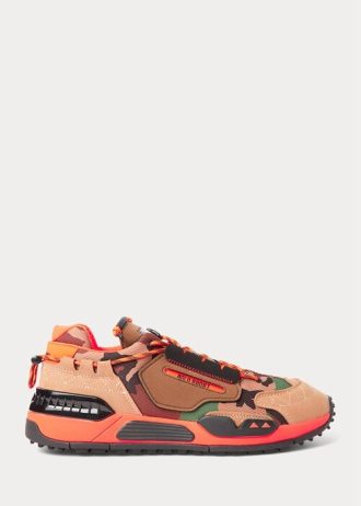 Camo / ruskeat miesten Ralph Lauren PS200 tennarit Camo / ruskeat miesten Ralph Lauren PS200 tennarit