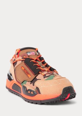 Camo / ruskeat miesten Ralph Lauren PS200 tennarit Camo / ruskeat miesten Ralph Lauren PS200 tennarit