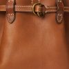 Cuoio naisten Ralph Lauren nahkaiset suuret Bellport Bucket -laukut