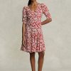Flower naisten Ralph Lauren kukkainen lampaanhihainen Godet Crepe -mekko Flower naisten Ralph Lauren kukkainen lampaanhihainen Godet Crepe -mekko