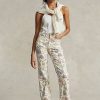Flower naisten Ralph Lauren kukkaprintti Jenn Flare farkut
