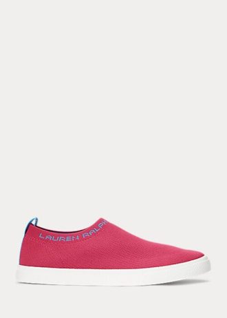 Fuchsia naisten Ralph Lauren Jordyn Slip-On tennarit