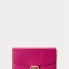 Fuschia Berryn naisten Ralph Lauren -nahkaiset keskikokoiset Adair Crossbody -laukut