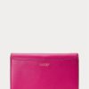 Fuschia Berryn naisten Ralph Lauren -nahkaiset keskikokoiset Adair Crossbody -laukut