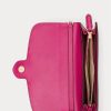 Fuschia Berryn naisten Ralph Lauren -nahkaiset keskikokoiset Adair Crossbody -laukut
