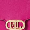 Fuschia Berryn naisten Ralph Lauren -nahkaiset keskikokoiset Adair Crossbody -laukut