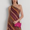 Fuschia Berryn naisten Ralph Lauren -nahkaiset keskikokoiset Adair Crossbody -laukut