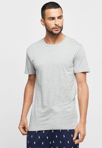 Harmaa miesten Ralph Lauren 3 Pack Assorted Crew Neck T-paidat