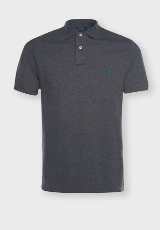 Harmaa miesten Ralph Lauren Basic mesh poolopaidat