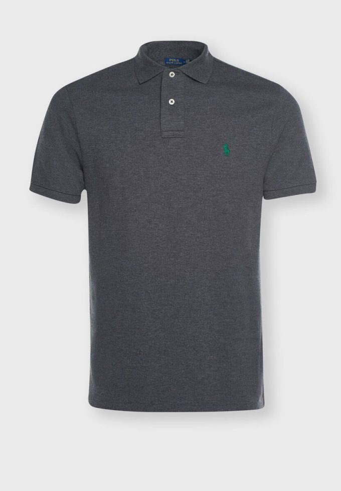 Harmaa miesten Ralph Lauren Basic mesh poolopaidat