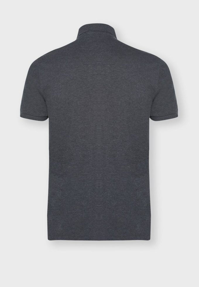 Harmaa miesten Ralph Lauren Basic mesh poolopaidat
