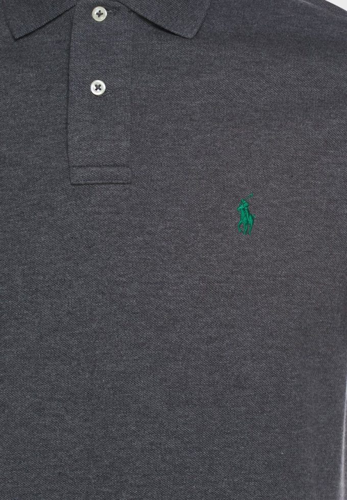Harmaa miesten Ralph Lauren Basic mesh poolopaidat