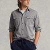 Harmaa miesten Ralph Lauren Classic Fit Chino -työpaidat Harmaa miesten Ralph Lauren Classic Fit Chino -työpaidat