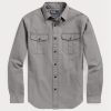 Harmaa miesten Ralph Lauren Classic Fit Chino -työpaidat Harmaa miesten Ralph Lauren Classic Fit Chino -työpaidat