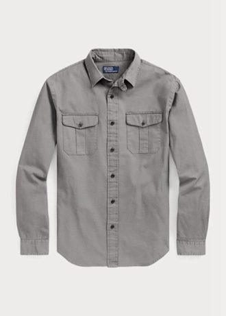Harmaa miesten Ralph Lauren Classic Fit Chino -työpaidat