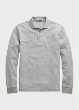 Harmaa miesten Ralph Lauren Custom Slim Fit pikee poolopaidat