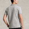 Harmaa miesten Ralph Lauren Custom Slim Fit Stretch Mesh -poolopaidat