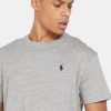 Harmaa miesten Ralph Lauren Essential Crew Neck T-paidat Harmaa miesten Ralph Lauren Essential Crew Neck T-paidat