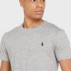 Harmaa miesten Ralph Lauren Essential Crew Neck T-paidat