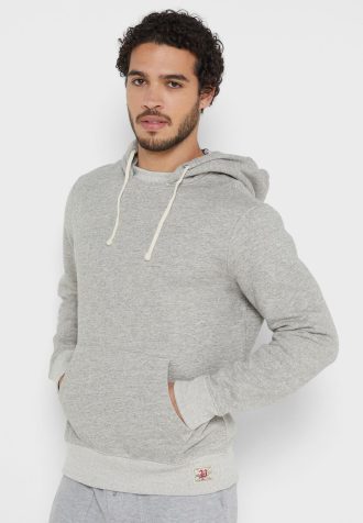 Harmaa miesten Ralph Lauren Essential -huppari