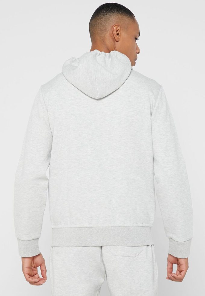 Harmaa miesten Ralph Lauren Essential -huppari Harmaa miesten Ralph Lauren Essential -huppari