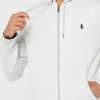 Harmaa miesten Ralph Lauren Essential -huppari Harmaa miesten Ralph Lauren Essential -huppari